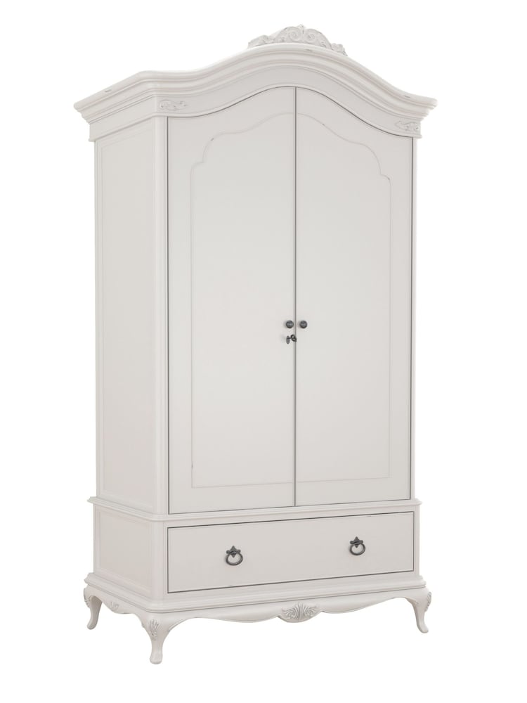 Willis & Gambier Grey Etienne Wooden Double Wardrobe - Image 4 of 4
