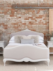 Willis & Gambier Grey Etienne Upholstered and Wooden Bed - Image 1 of 4
