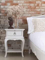 Willis & Gambier Grey Etienne 1 Drawer Bedside Chest - Image 1 of 4