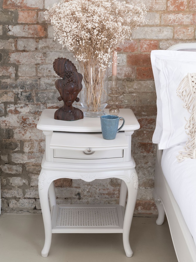 Willis & Gambier Grey Etienne 1 Drawer Bedside Chest - Image 2 of 4