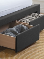 Birlea Charcoal Valentino Upholstered Fabric Bed - Image 2 of 5