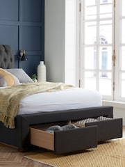 Birlea Charcoal Valentino Upholstered Fabric Bed - Image 4 of 5