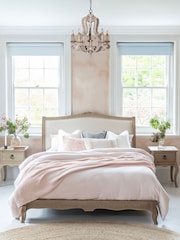 Willis & Gambier Oak Camille Wooden & Upholstered Without Footend Bed - Image 1 of 4