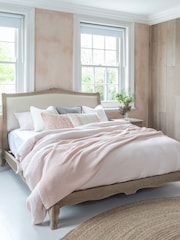 Willis & Gambier Oak Camille Wooden & Upholstered Without Footend Bed - Image 2 of 4