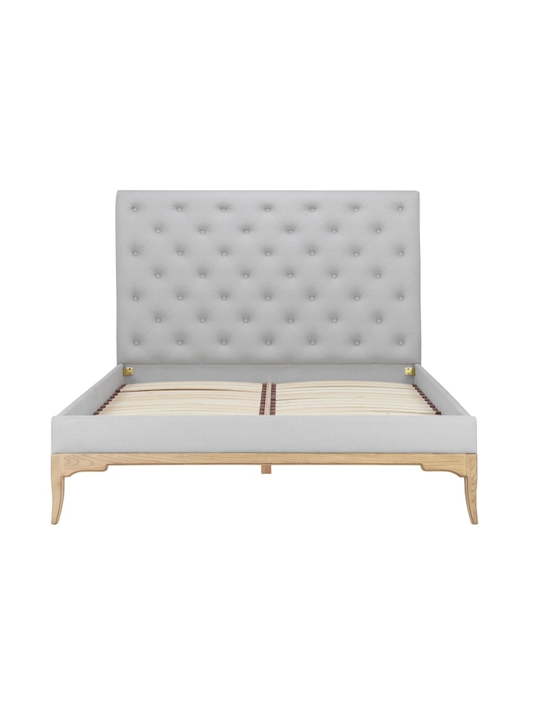 Willis & Gambier Grey Toulon Upholstered and Wooden Bed - Image 3 of 3
