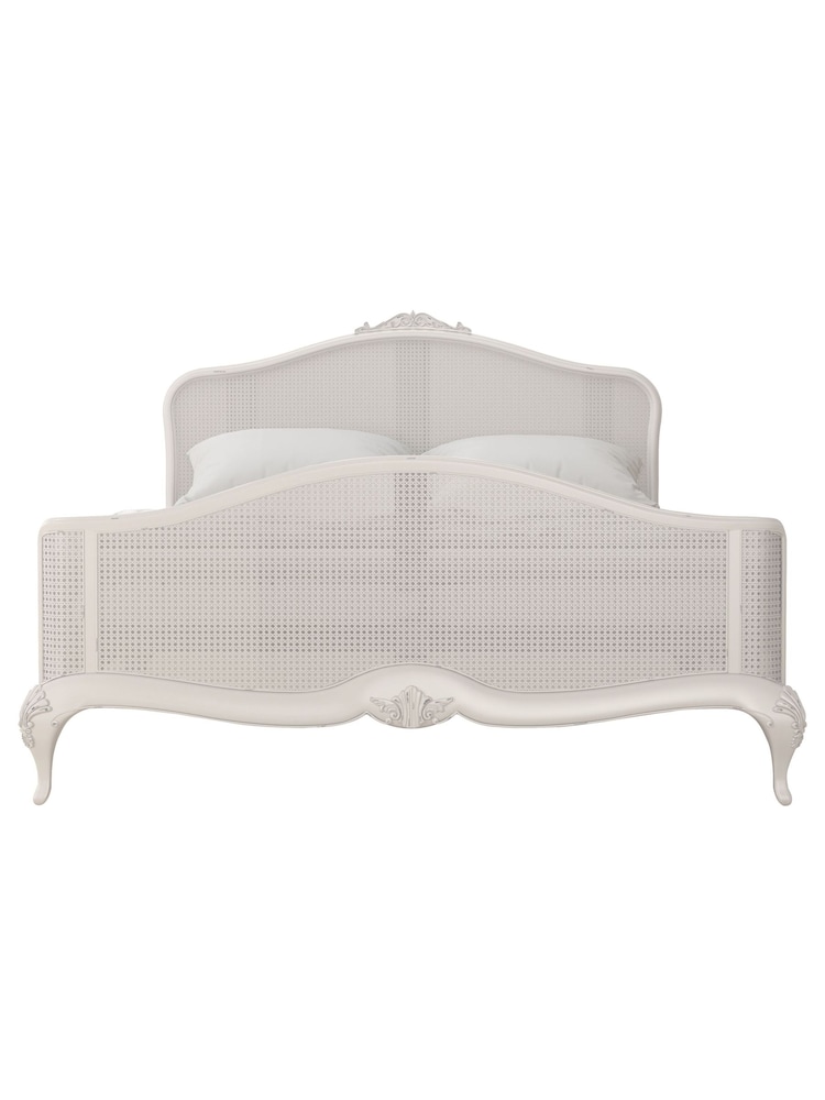 Willis & Gambier Grey Etienne Wooden and Rattan Bed - Image 4 of 4 Willis & Gambier Grey Etienne Wooden and Rattan Bed - Image 4 of 4