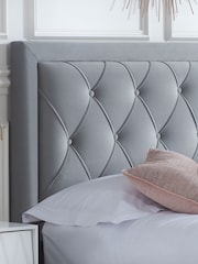 Birlea Grey Woodbury Upholstered Fabric Bed - Image 2 of 4