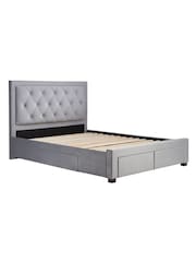 Birlea Grey Woodbury Upholstered Fabric Bed - Image 4 of 4