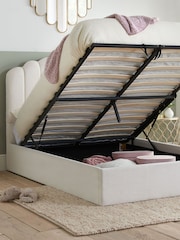 Birlea White Monaco Upholstered End Lift Ottoman Storage Bed - Image 2 of 5