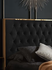 Birlea Black Chelsea Upholstered Fabric Bed - Image 2 of 5