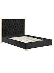 Birlea Black Chelsea Upholstered Fabric Bed - Image 5 of 5