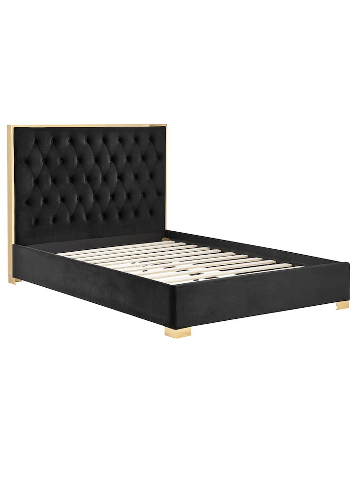 Birlea Black Chelsea Upholstered Fabric Bed - Image 5 of 5