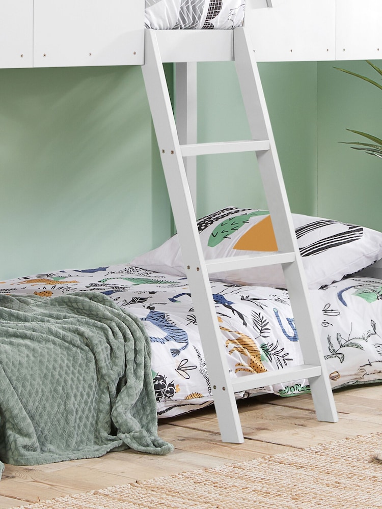 Birlea White Safari Wooden Kids Bunk Bed - Image 2 of 5 Birlea White Safari Wooden Kids Bunk Bed - Image 2 of 5
