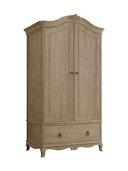 Willis & Gambier Oak Camille Double Wooden Wardrobe - Image 3 of 5