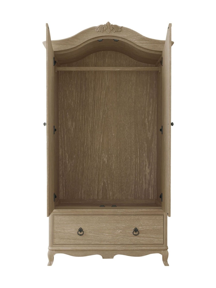Willis & Gambier Oak Camille Double Wooden Wardrobe - Image 5 of 5