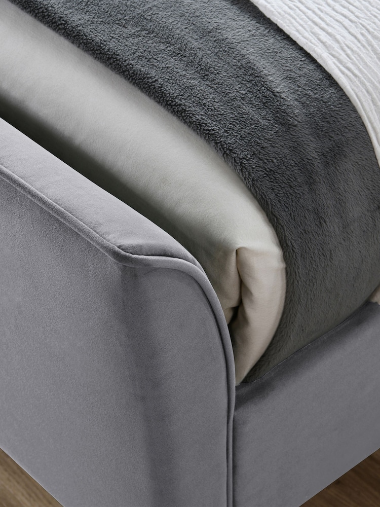 Birlea Grey Clover Upholstered Fabric Bed - Image 2 of 5