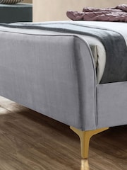 Birlea Grey Clover Upholstered Fabric Bed - Image 3 of 5