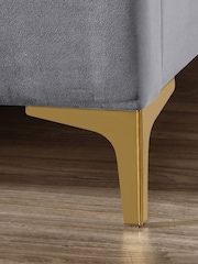 Birlea Grey Clover Upholstered Fabric Bed - Image 4 of 5