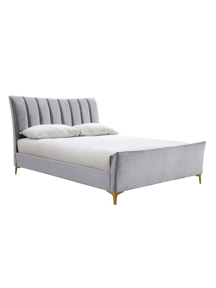 Birlea Grey Clover Upholstered Fabric Bed - Image 5 of 5