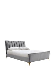 Birlea Grey Clover Upholstered Fabric Bed - Image 7 of 7