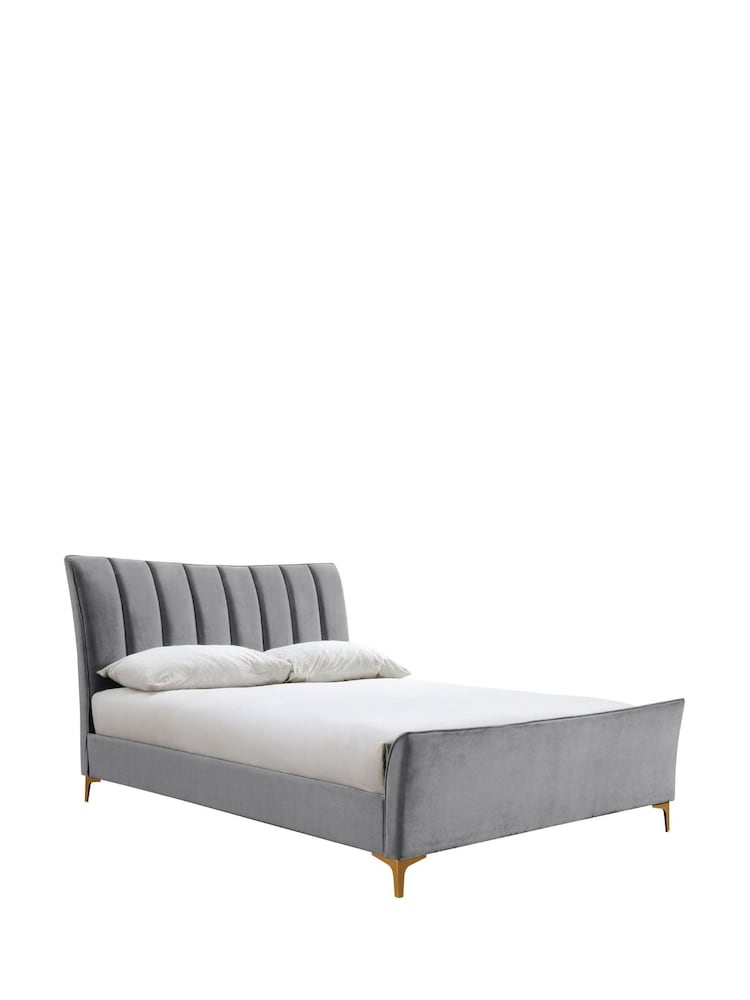 Birlea Grey Clover Upholstered Fabric Bed - Image 7 of 7 Birlea Grey Clover Upholstered Fabric Bed - Image 7 of 7