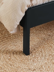 Birlea Black Margot Wooden Rattan Bed - Image 4 of 5