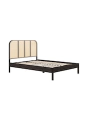 Birlea Black Margot Wooden Rattan Bed - Image 6 of 9