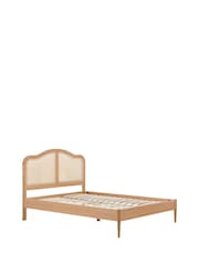 Birlea Oak Leonie Wooden Rattan Bed - Image 6 of 9