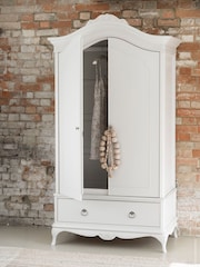 Willis & Gambier Ivory Ivory Wooden Double, 1 Drawer Wardrobe - Image 1 of 3