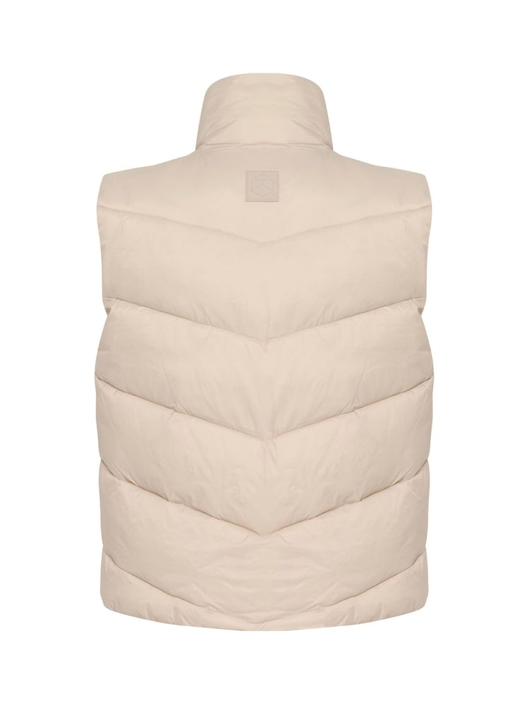 Kaffe KAsusanne High Collar Puffer Waistcoat - Image 6 of 6