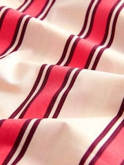 Red/Ecru Stripe Oversized 100% Cotton Shirt - Image 5 of 5