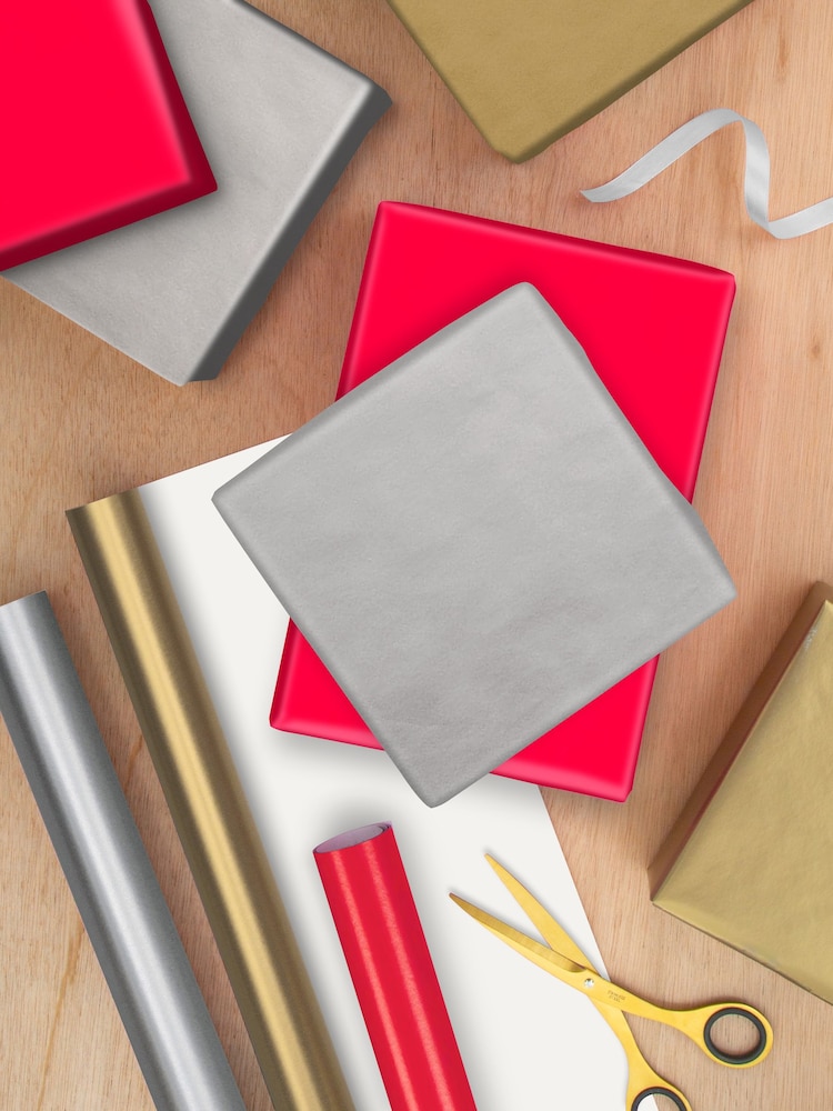 Hallmark Multi Wrapping Paper 6 Rolls x 2M - 3 Colours - Image 1 of 4