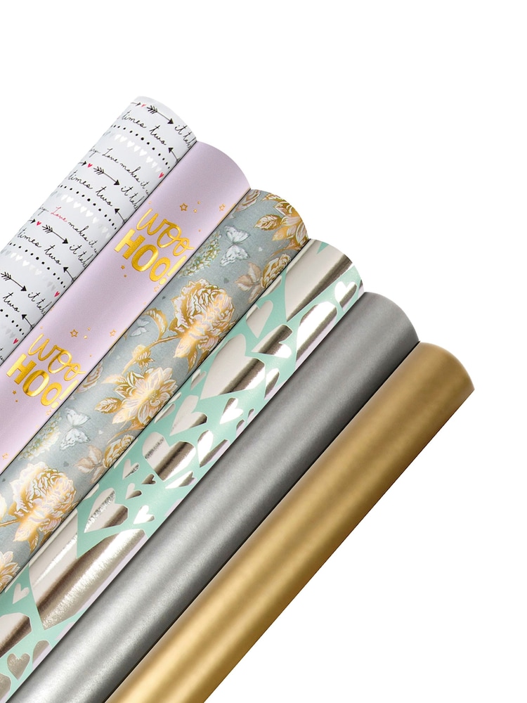Hallmark Multi Celebration Wrapping Paper 6 Rolls x 2M - Image 2 of 4