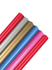 Hallmark Multi Wrapping Paper 6 Rolls x 2M - 5 Colours - Image 2 of 4