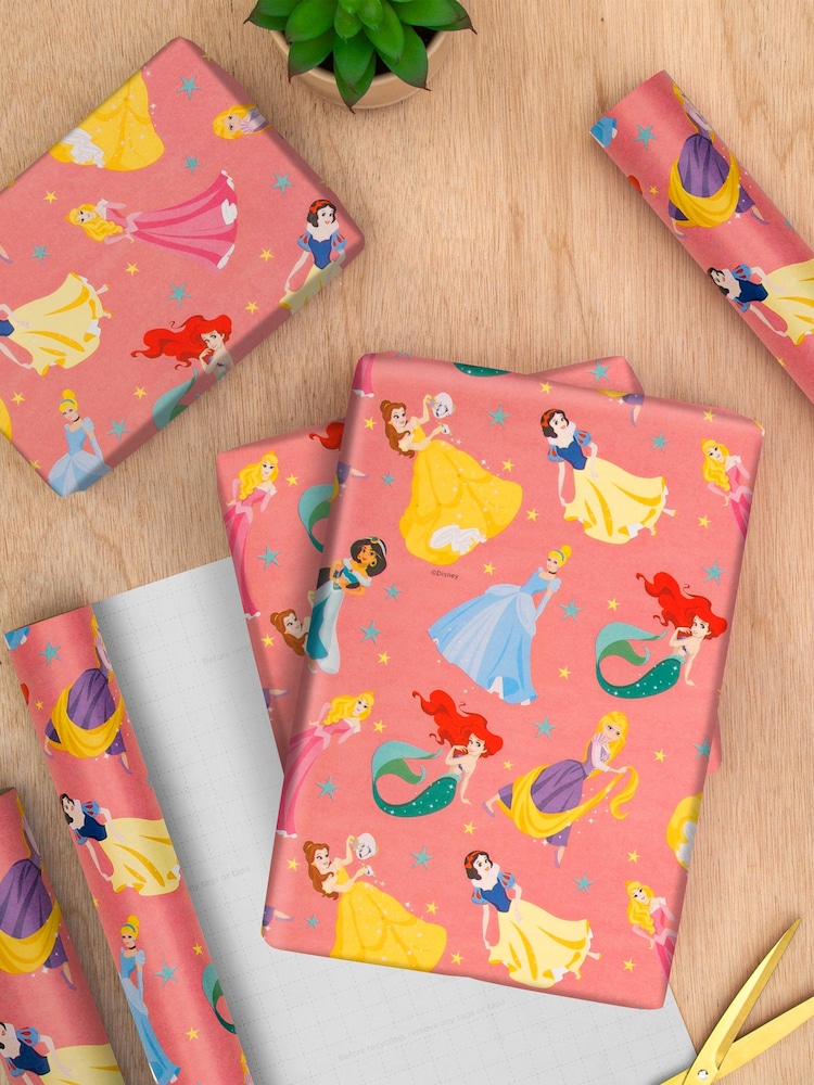Hallmark Multi Disney Princess Wrapping Paper 3 Rolls x 2M - Image 1 of 4