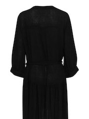 Soaked in Luxury Zaya 3/4 Sleeve Above Knee Black Dress - Image 4 of 4