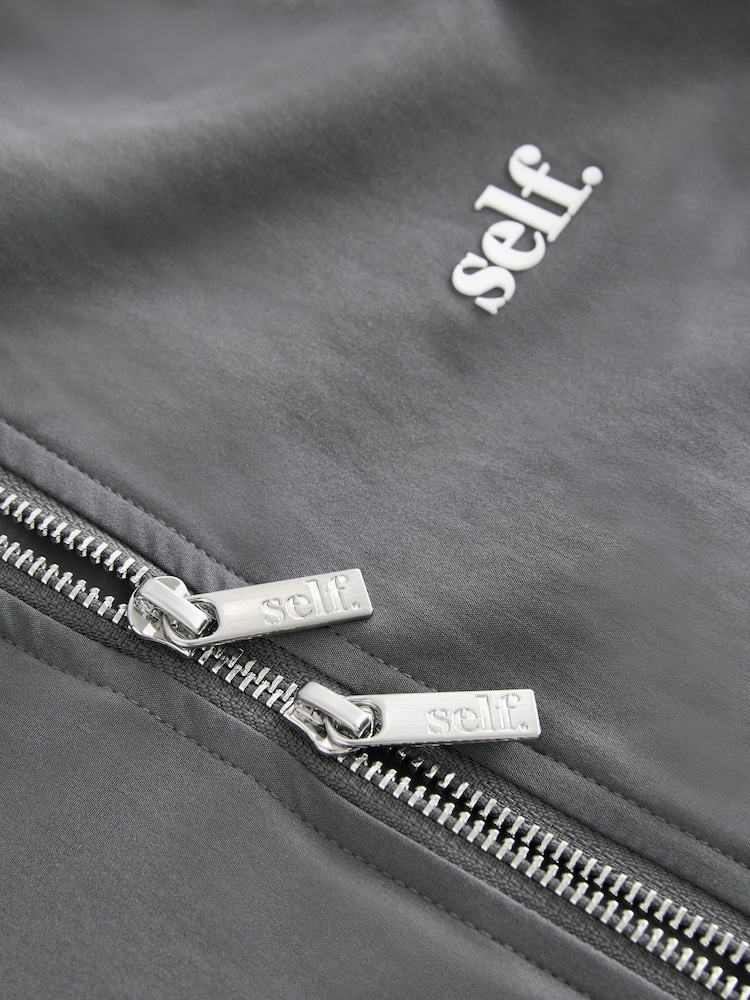 self. Charcoal Grey Full Zip Jacket - Image 12 of 12