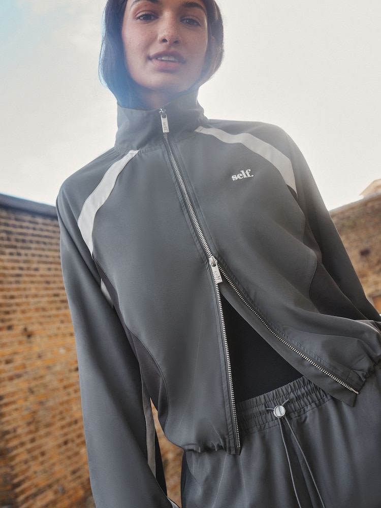 self. Charcoal Grey Full Zip Jacket - Image 4 of 12