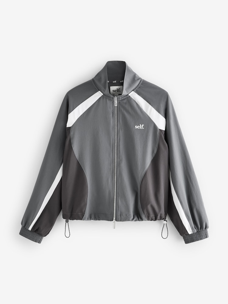 self. Charcoal Grey Full Zip Jacket - Image 9 of 12