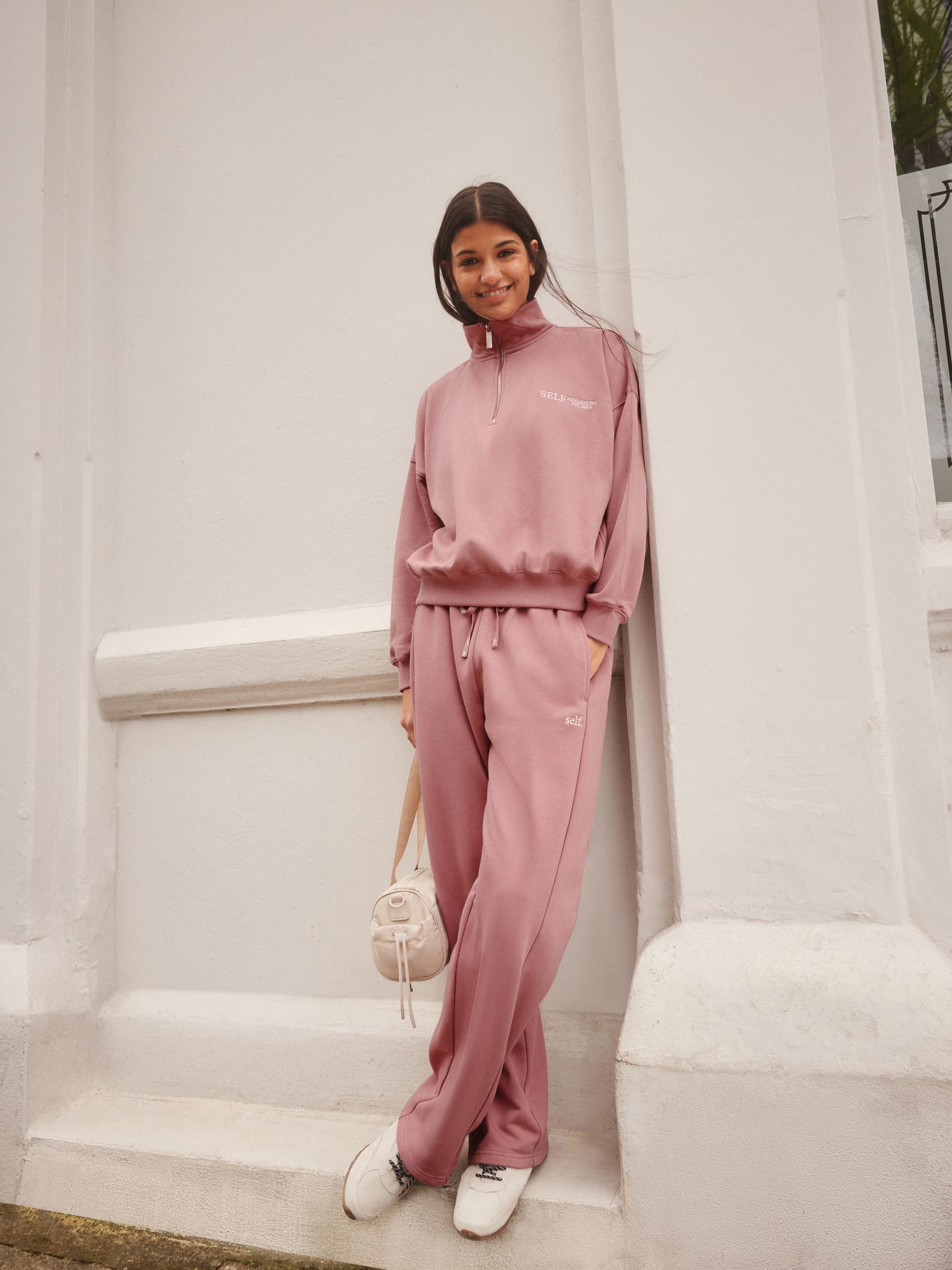 Buy self. Pink Half Zip Sweatshirt from Next USA Buy self. Pink Half Zip Sweatshirt from Next USA