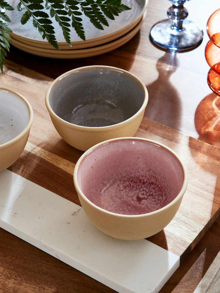 Portmeirion Rose Quartz Minerals Medium Set of 4 Cereal Bowls - Image 1 of 8