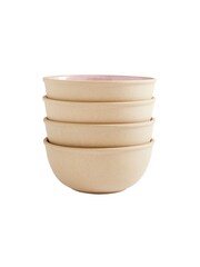 Portmeirion Rose Quartz Minerals Medium Set of 4 Bowls - Image 4 of 8