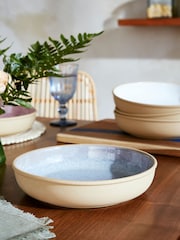 Portmeirion Aquamarine Minerals Medium Set of 4 Pasta Bowls - Image 2 of 8