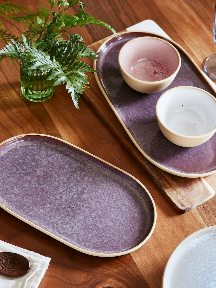 Portmeirion Amethyst Minerals Medium Oval Platter - Image 1 of 7