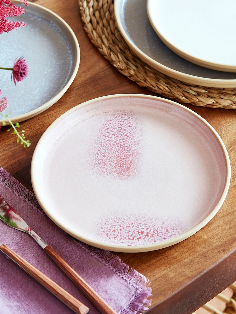 Portmeirion Rose Quartz Minerals Dinner Set of 4 Side Plates - Image 2 of 10