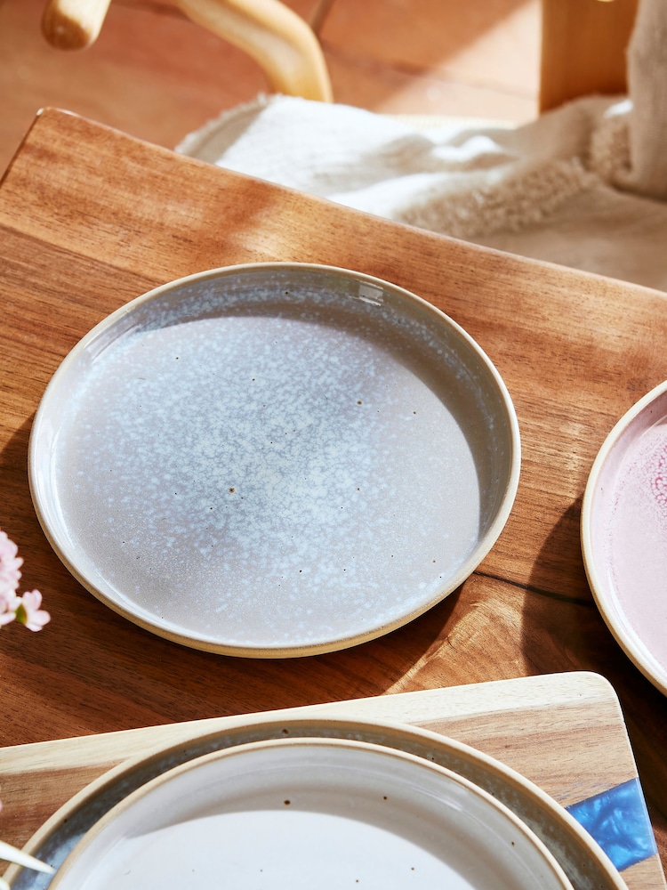 Portmeirion Aquamarine Minerals Dinner Set of 4 Side Plates - Image 1 of 7 Portmeirion Aquamarine Minerals Dinner Set of 4 Side Plates - Image 1 of 7