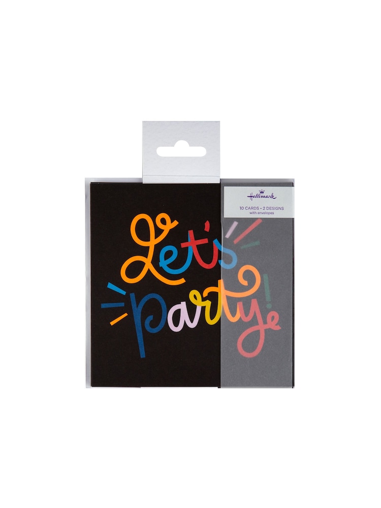 Hallmark Multi 10 Pack Party Invitations In 2 Vibrant Designs - Image 2 of 4