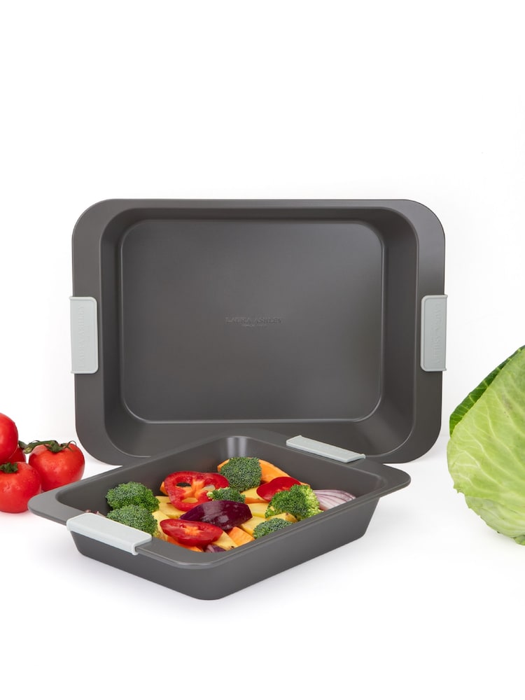 Laura Ashley Sage Leaf Set of 2 Roasting Pans - Image 2 of 4