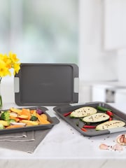 Laura Ashley Set of 3 Sage Leaf Oven Trays & Baking Tray - Image 1 of 4