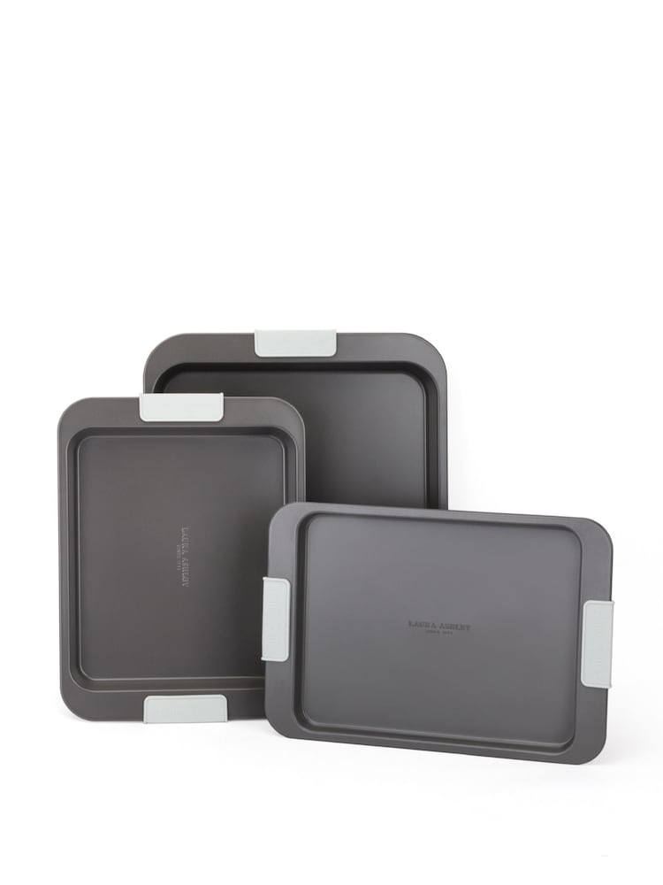 Laura Ashley Set of 3 Sage Leaf Oven Trays & Baking Tray - Image 2 of 4
